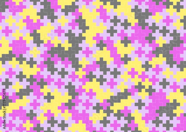 Fototapeta 幾何学的なタイル模様 背景