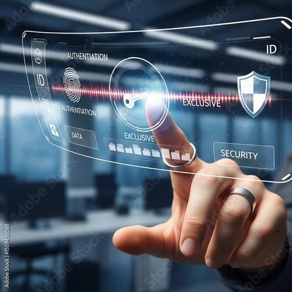 Fototapeta Future Display Digital Interface Technology