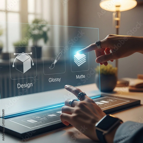 Fototapeta Future Display Digital Interface Technology