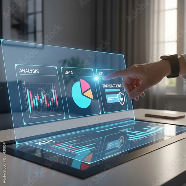 Fototapeta Future Display Digital Interface Technology