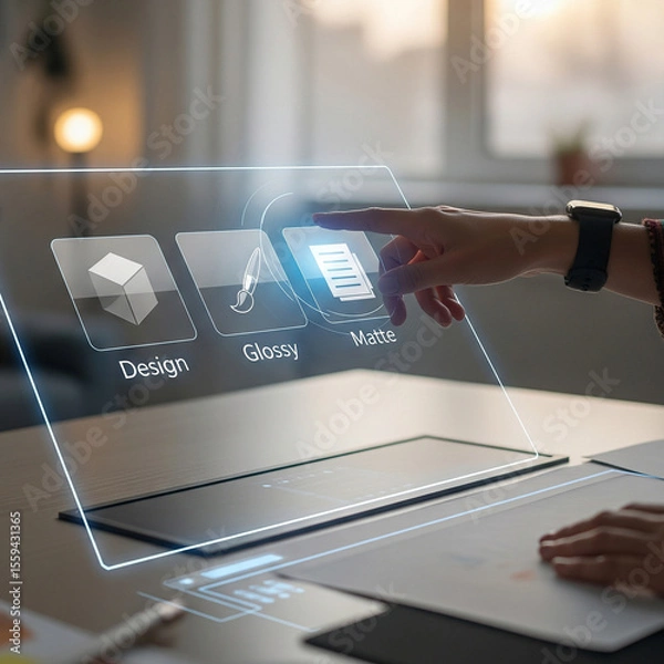 Fototapeta Future Display Digital Interface Technology