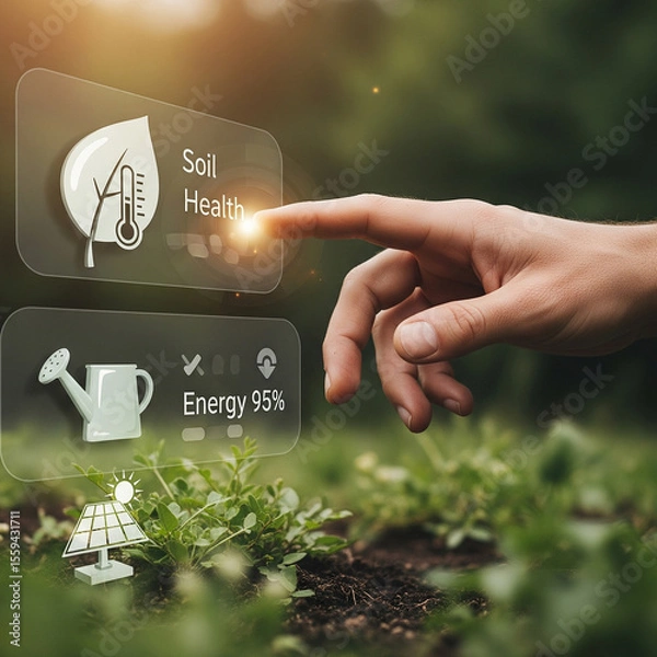 Fototapeta Future Display Digital Interface Technology