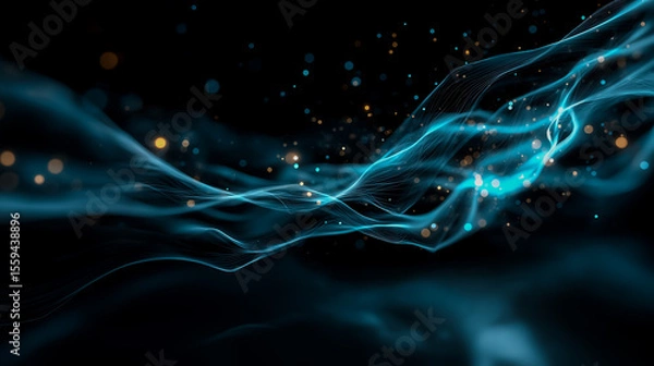 Obraz Abstract: AI Consuming Data Streams