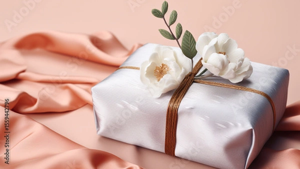 Obraz generative ai,명절,추석,설날,새해,명절선물,새해선물,선물세트,명절 선물세트,보자기,목화