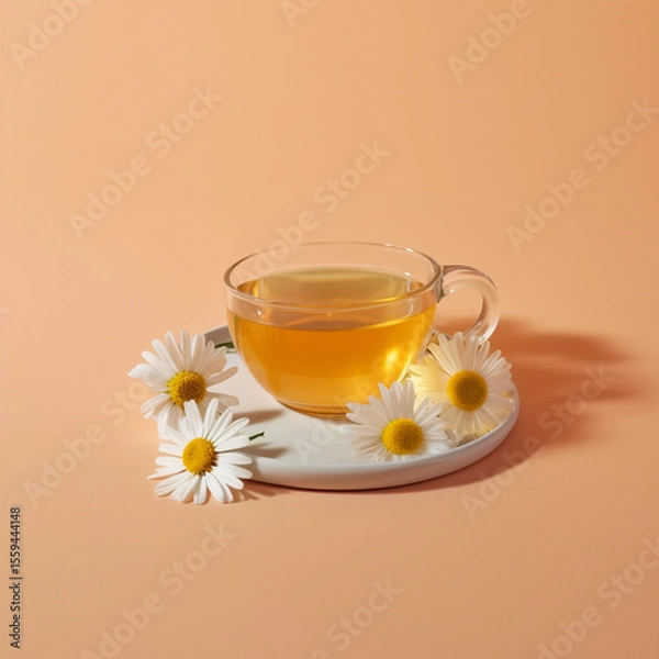 Obraz generative ai,티,꽃차,홍차,따듯한 차,tea,전통차