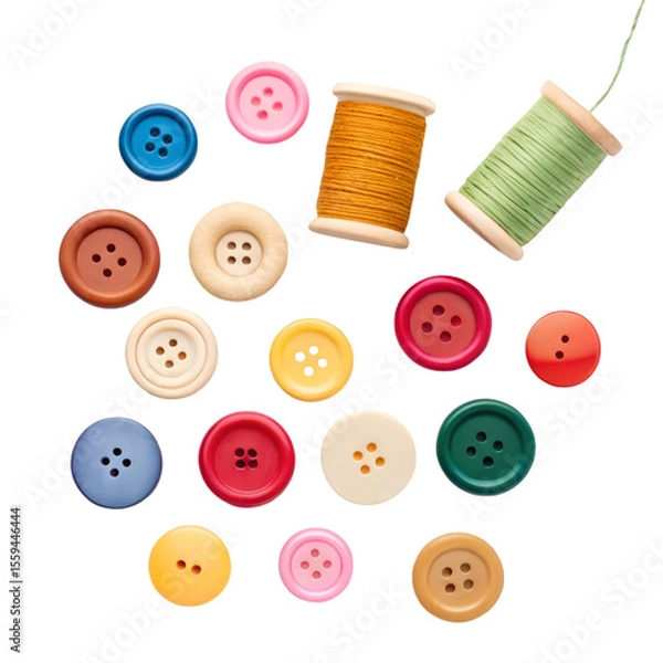 Obraz buttons on a white background
