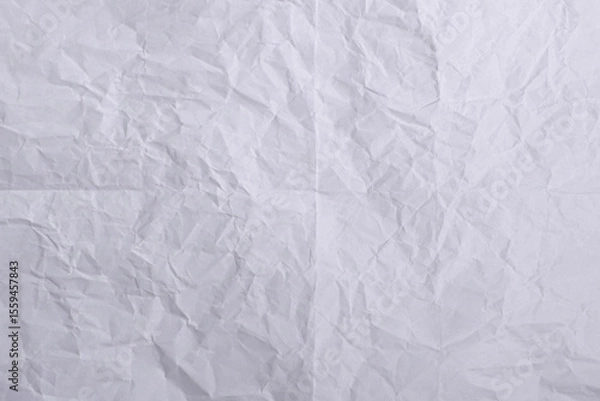 Fototapeta Wrinkled White Paper Texture Background for Scrapbook and Mockup Design

