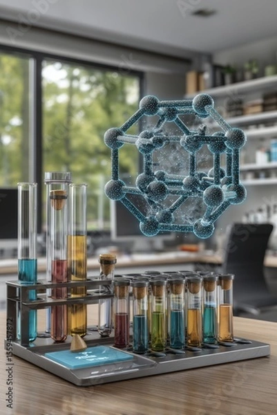 Fototapeta Exploring the Future of Biotech: Innovative Drug Discovery Through AI and CRISPR Techniques