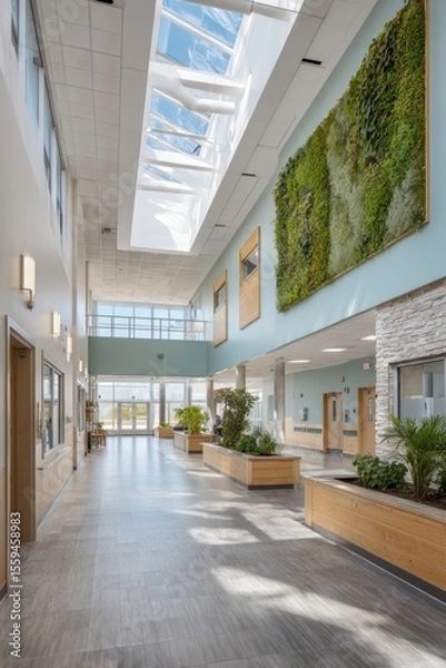 Fototapeta Exploring Sustainable Urban Development in Eco-Friendly Schools with Innovative Architectural Designs and Skylights