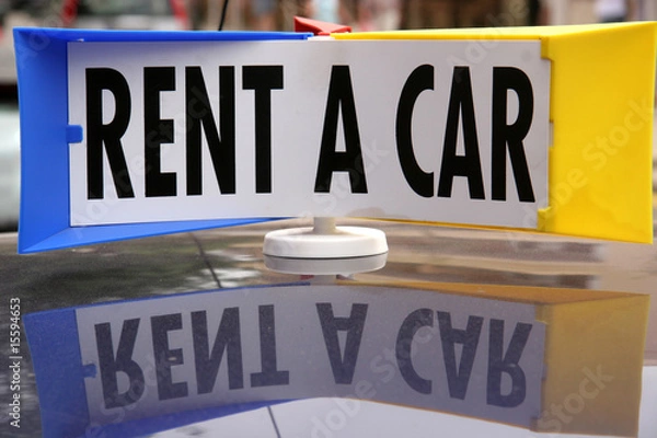 Obraz Rent a car