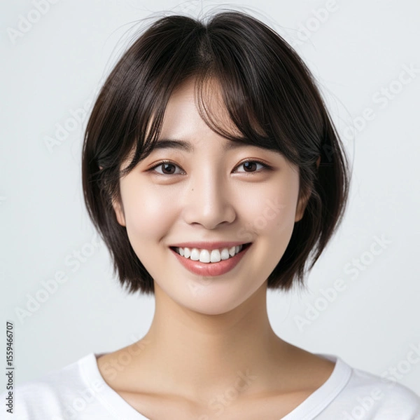 Fototapeta generative ai,여자,증명사진,프로필,여자 프로필,20대 여자,30대 여자,한국여자,여자모델,여성모델