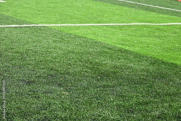 Fototapeta artificial green grass background for playground