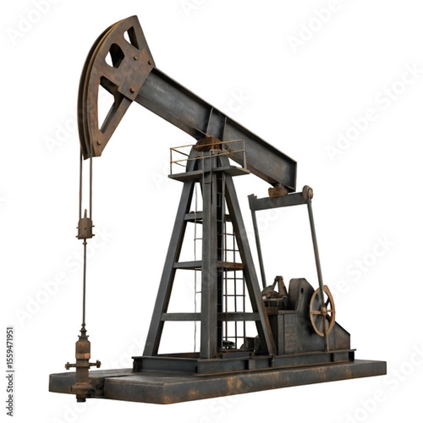 Obraz oil pump jack in the pump