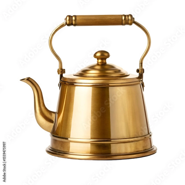 Fototapeta old kettle isolated on white