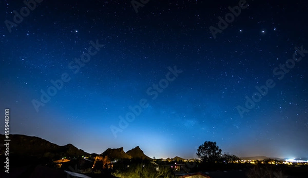 Obraz Night Sky over Suburbs