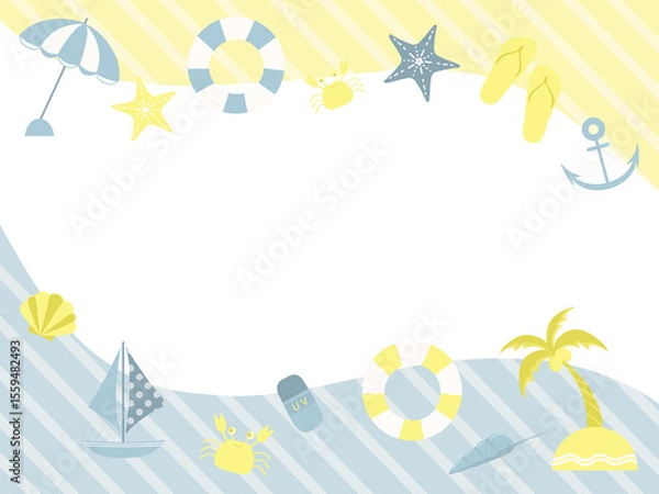 Obraz 海をイメージしたフレーム