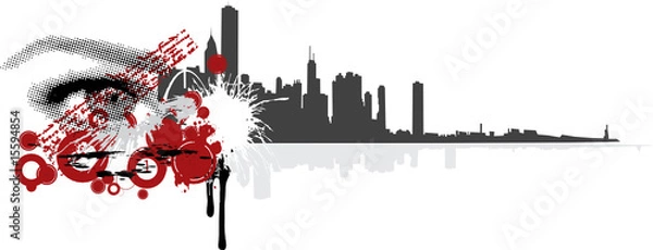 Obraz mixed background