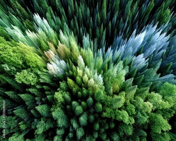 Obraz Abstract forest canopy