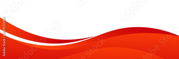 Fototapeta Vector red line background curve element with white space for text and message design, overlapping layers, vector illustration eps10