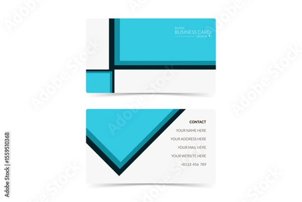 Fototapeta simple business card design template
