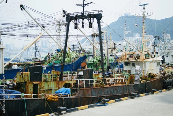 Obraz チャガルチ市場　釜山　韓国