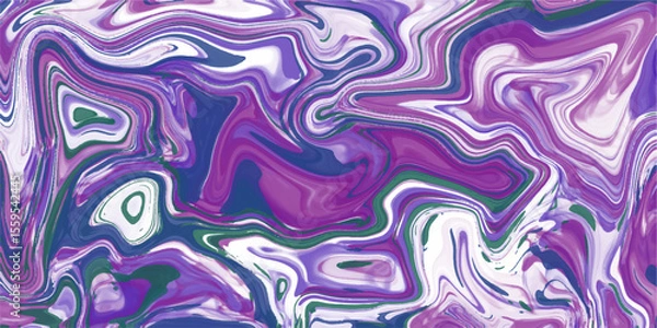 Fototapeta Marble ink texture vector background. liquid marble texture background with light-colored colorful marble pattern of the blend of curves. Turkish style Ebru on the water with acrylic paints press wave