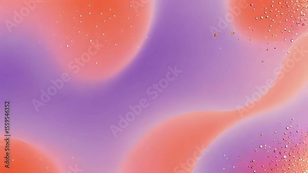 Fototapeta Smooth peach-to-lilac gradient with soft shimmer specks creates an elegant and refreshing visual