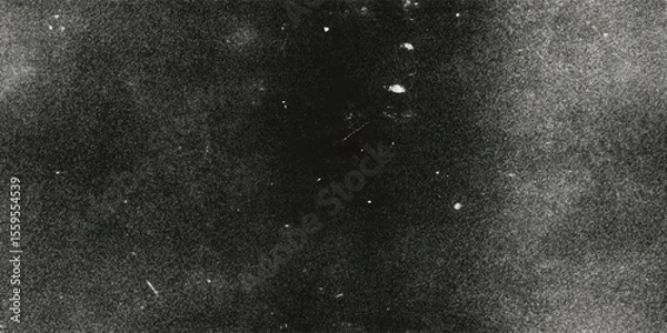 Fototapeta Vector seamless pattern, Noise scratch. Old film. Gray color vintage dust grain texture old tv defect with no signal screen retro grunge abstract background