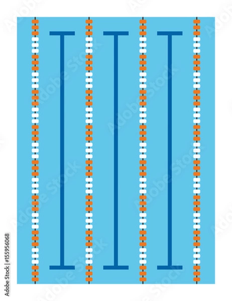 Obraz Ilustracja wektorowa basen