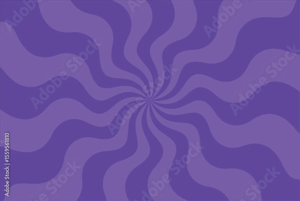 Obraz Spiral background with purple colors, swirling radial pattern, abstract vector illustration