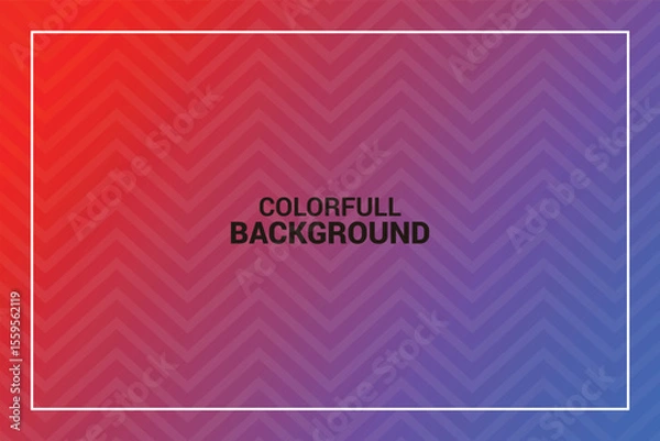 Obraz Colorful vector red and purple gradient background in modern style