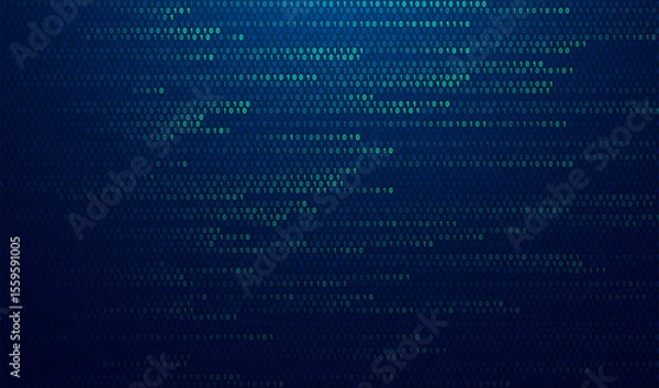 Fototapeta Abstract big data code representation. Modern high-tech data background. Graphic concept for your design