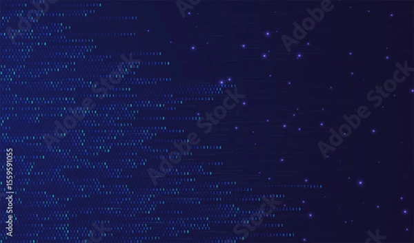 Fototapeta Abstract big data code representation. Modern high-tech data background. Graphic concept for your design