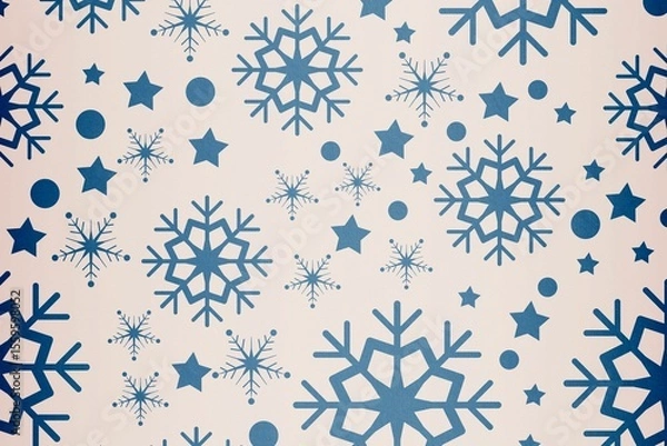 Obraz Digitally generated Snowflake pattern