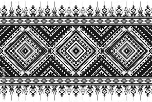 Obraz Native abstract tribal pattern seamless. Geometric Embroidery Ethnic  pattern