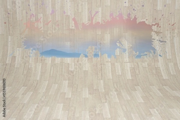 Obraz Splash showing desert landscape