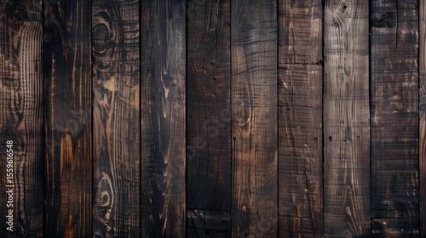 Fototapeta Wooden Texture. Close up of wall made of wooden planks