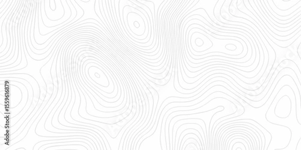 Obraz Abstract topography pattern seamless lines sea map modern design white background. Abstract digital topographic contour map concept space geometric strip grid line. Natural discovery of maps.	