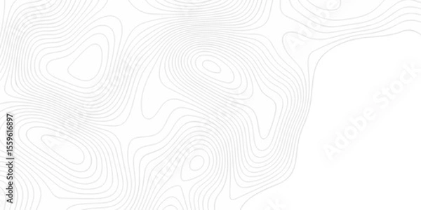 Obraz Abstract topography pattern seamless lines sea map modern design white background. Abstract digital topographic contour map concept space geometric strip grid line. Natural discovery of maps.	