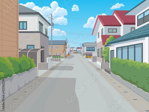 Fototapeta 日本の住宅街