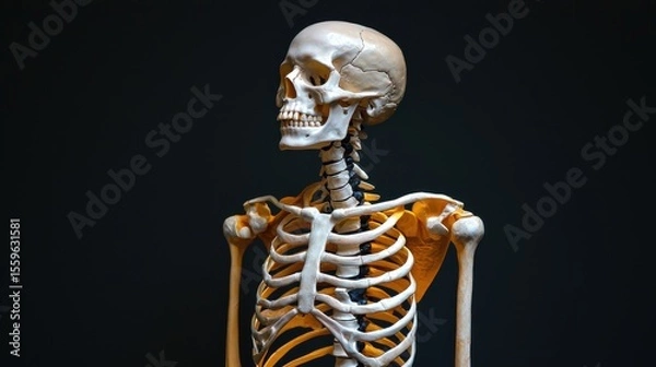 Obraz Anatomical Human Skeleton Model with Detailed Bone Structure