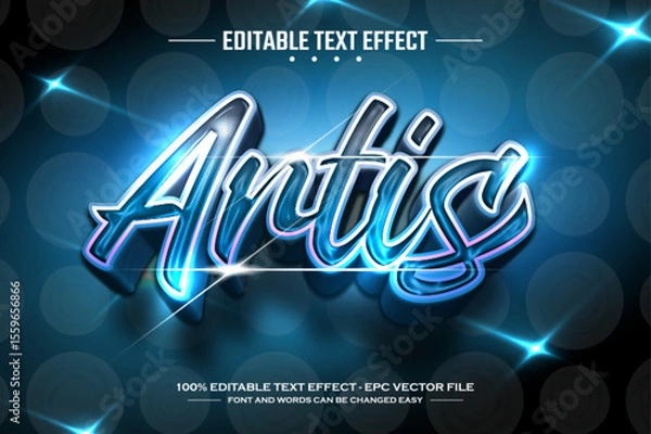 Obraz Artis 3D editable text effect template
