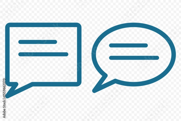 Obraz Comment Icons Vector . comments vector flat icon .  message talk bubble, communication, Conversation, icons .