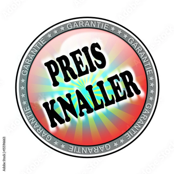 Fototapeta Button für Werbung