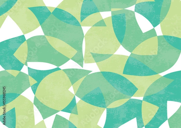 Fototapeta 葉っぱの曲線幾何学模様グランジ