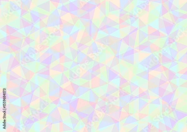 Obraz ポリゴン ホログラム タイル フィルム 背景素材 カラフル