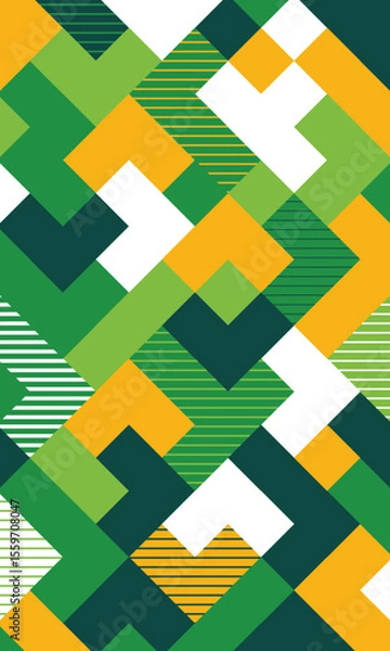 Fototapeta Modern background pattern of abstract geometric shapes