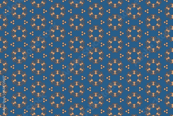 Obraz Seamless floral geometric beautiful pattern. Beautiful texture.