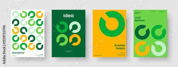 Fototapeta Isolated Report Template. Modern Poster Design. Geometric Flyer Layout. Business Presentation. Banner. Background. Book Cover. Brochure. Newsletter. Leaflet. Notebook. Handbill. Journal. Portfolio