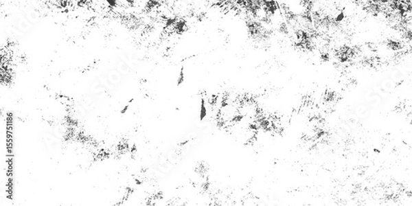 Obraz Vintage grunge paper texture isolated, Distressed black sketch texture, Subtle grain overlay texture, Rough effect of ice, snow for winter design, Dirty eroded vintage background.